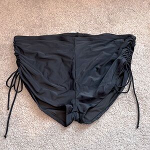 Maui High Waisted Ruched Side Short Bikini Bottom